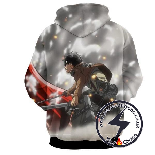 Attack On Titan - Eren Yeager 3D - Attack On Titan Hoodies